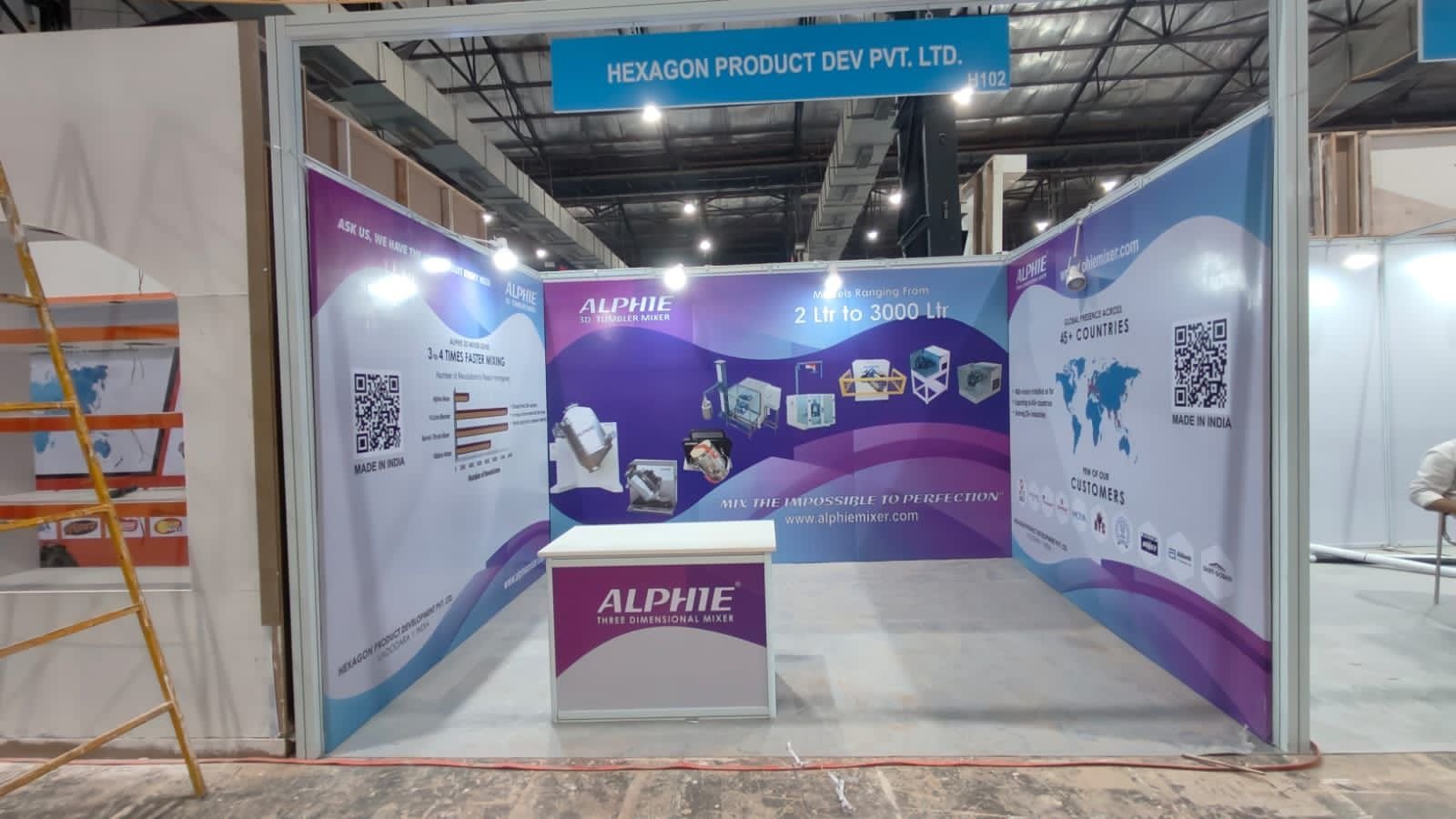 Shell Scheme Stall Design & Fabrication Services for Exhibitions