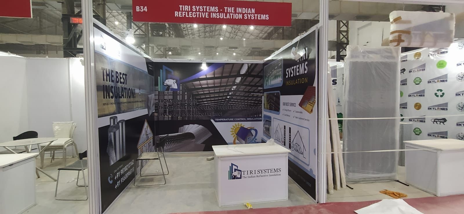 Shell Scheme Stall Design & Fabrication Services for Exhibitions