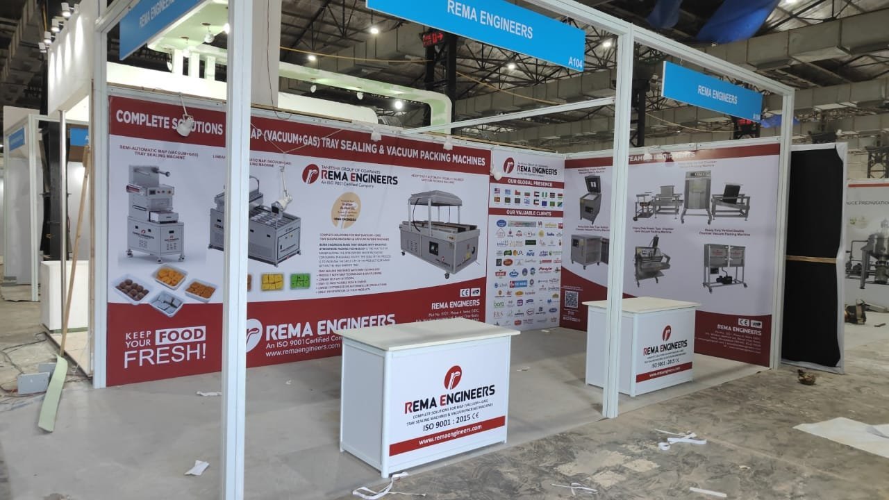 Shell Scheme Stall Design & Fabrication Services for Exhibitions